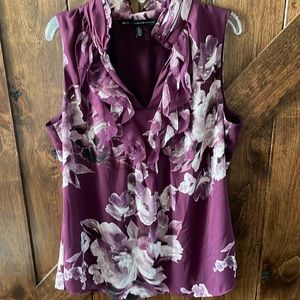 COPY - Purple Sleeveless Floral Top sz 8